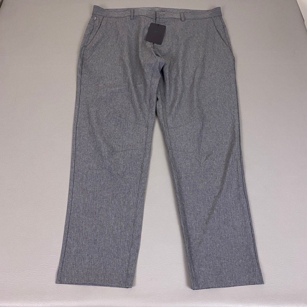 Fabletics The Only Pant Mens 40x32 Slim Fit Heather Grey Water Resistant New NWT